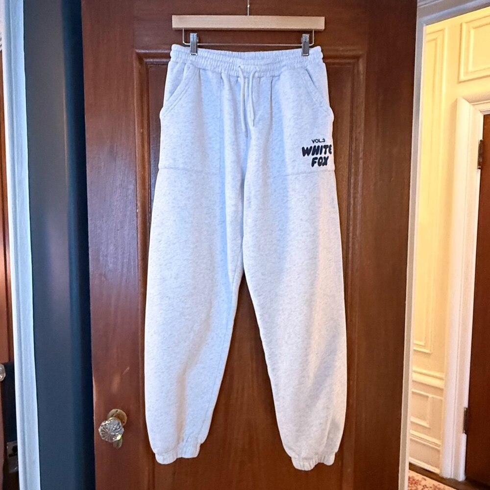 White Fox Sweatpants vol 3.  white / frosted